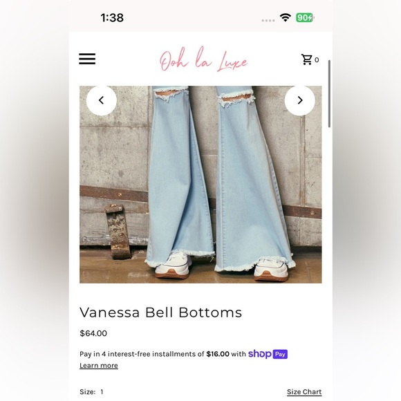 Vanessa Bell Bottoms Boutique Small Medium Large Size 29 30 31 32 Tall girls! - Picture 2 of 4